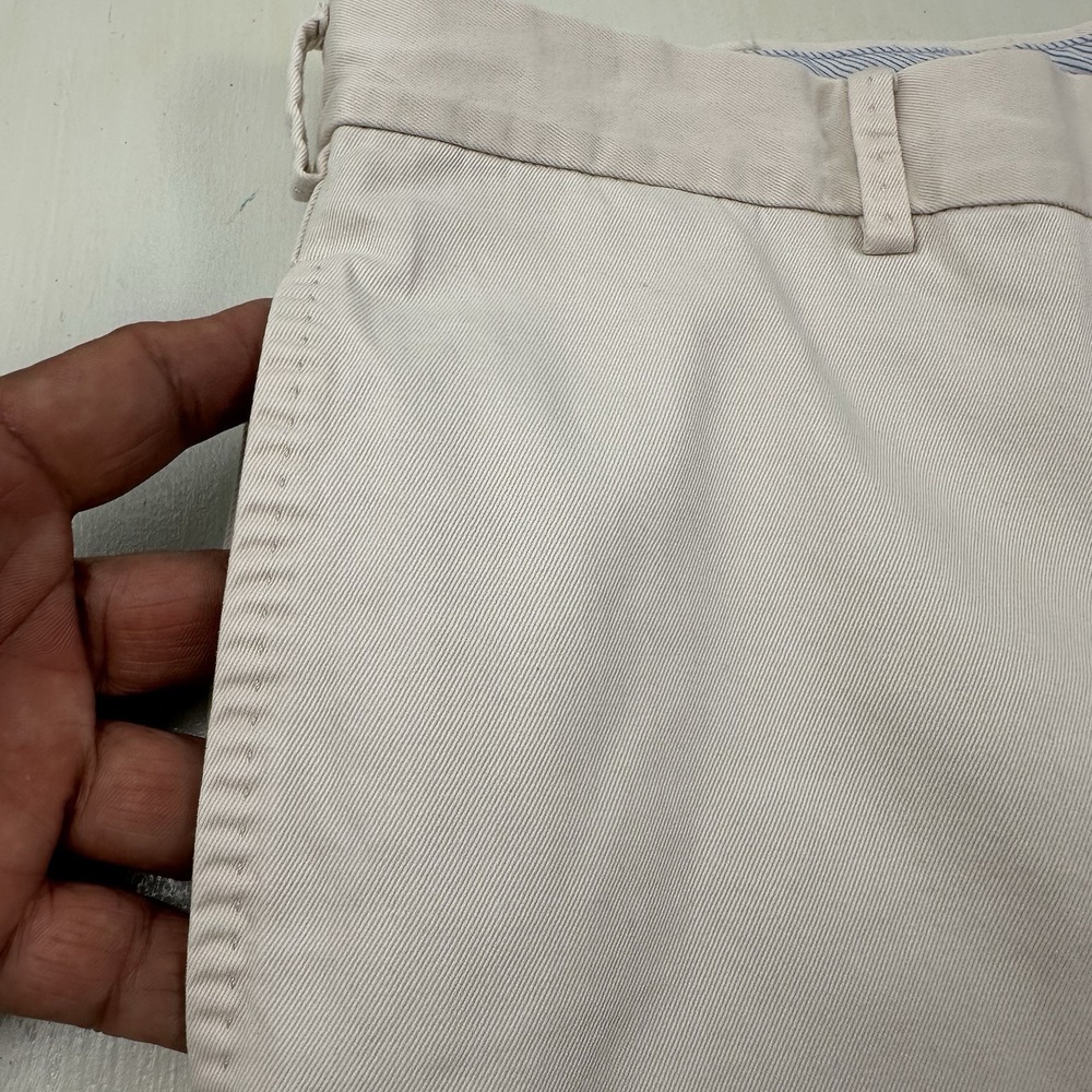 VTG Peter Millar 100% Pima Cotton Chino Pants Men 38x32 Cream Khaki Classic Peru - Picture 5 of 13